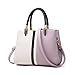Nevenka Purses and Handbags for Women Top Handle Bags Leather Satchel Totes Shoulder Bag from (Purple)