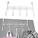 Over Door Rack Hook Hanger. Marrywindix White Metal 5 Hook Metal Hanger for Hanging Clothes , Coat , Hat Belt