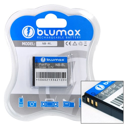 Blumax Akku f&uuml;r Canon NB-8L / Powershot A2200 / A3000 IS / A3100 IS / A3200 IS / A3300 IS  Preisvergleich