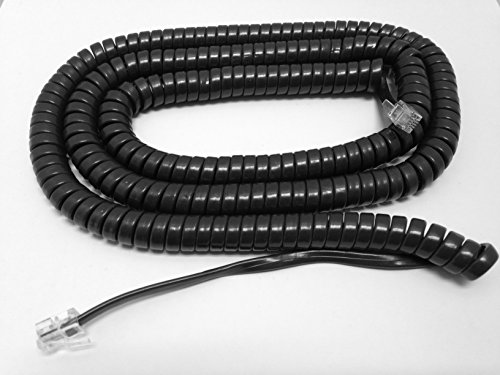 The VoIP LoungeReplacement 25 Foot Long Gray Handset Curly Cord for Cisco 7900 Series IP Phone 7902 7905 7906 7910 7911 7912 7940 7941 7960 7961 7962 7965 7970 7971 7975