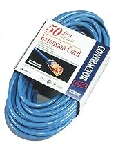 Coleman Cable 02468 14/3 SJTW Low-Temp Outdoor Extension Cord with Lighted End, 50-Foot