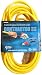 Coleman Cable 02588 12 3 50-Foot Vinyl Outdoor Extension Cord, Yellow