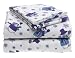 Third Party New : Pike Street Flannel Twin Sheet Set, Snowmen