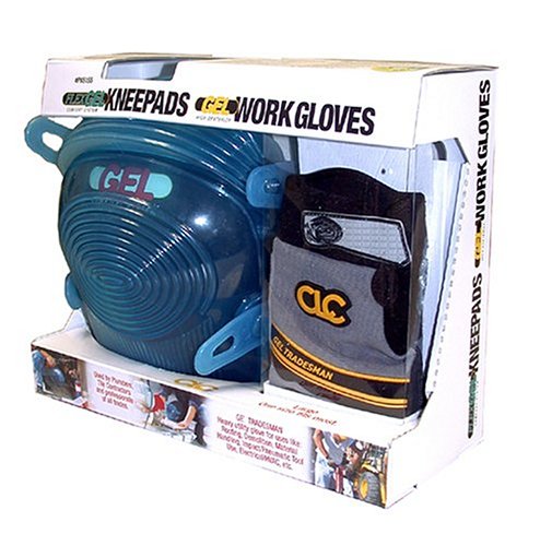 Custom LeatherCraft PK6155 Flex-Gel Kneepads and High Dexterity Work Gloves Combo