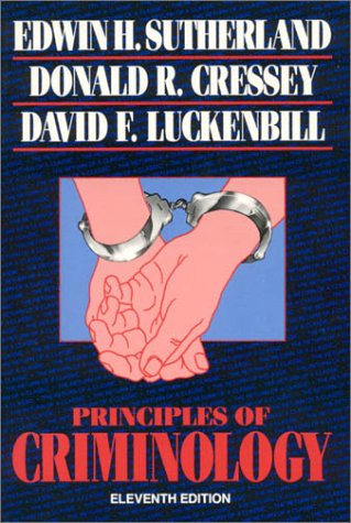enlarge Principles of Criminology (The Reynolds Series in Sociology)