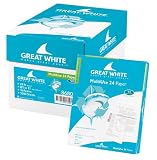 Great White MultiUse 24 Paper, 8 1/2in. x 11in., 24 Lb., 90 Brightness, Ream Of 500 Sheets