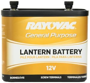 Rayovac 926 Lantern Battery, 12 Volt, General Purpose