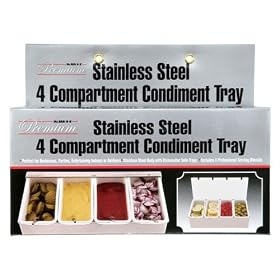 4 compartment Condiment tray by Mr. Bar-B-Q