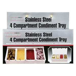 4 compartment Condiment tray by 