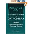 A Synonymic Catalogue of Orthoptera: Volume 1. Orthoptera Euplexoptera, Cursoria, et Gressoria (Forficulid�, Hemimerid�, Blattid�, Mantid�, Phasmid�)