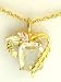 Classy! 10k Yellow-gold Black Hills Gold 10x8mm (April-Birthstone) Garnet pendant-necklace