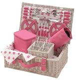 Eigenschaften The Optima Company Ltd Carn/POLKAPINK / Picknickkorb Pretty in Pink für 4 Personen