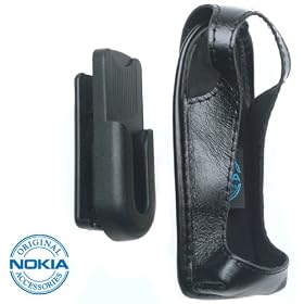 Nokia Leather Carrying Case with Belt Clip for Nokia Phones