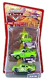Disney / Pixar CARS 1:55 Die Cast Figure 3-Pack Team Shiny Wax (Nebekenezer Schmidt, Senior Trax and Shiny Wax)