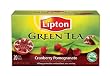 Lipton Green Tea, Cranberry Pomegranate, Tea Bags 20 Count Boxes (Pack of 6)