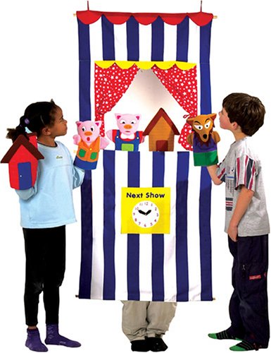 Hanging Puppet  Theatre Stripe Design