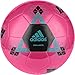 adidas Performance Starlancer V Soccer Ball, Shock Pink/Solar Lime Green/Shock Blue, Size 4