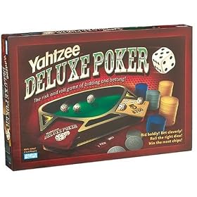 YAHTZEE - DELUXE POKER. The risk and roll game of bidding and betting!