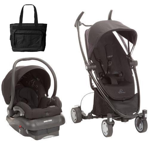 Quinny Zapp Xtra Mico AP Travel System with Diaper Bag Black