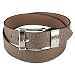 Brown Triple Cube Plaid Design Wide Belt