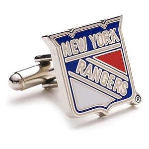 New York Rangers NHL Logo'd Executive Cufflinks w Jewelry Box