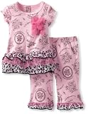 Vitamins Baby-Girls Newborn Cheetah and Floral 2 Piece Pant Set