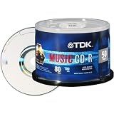 Product details for TDK CD-R80TWN Music CDR Media 4-48x 80min 50-Pack