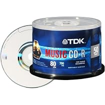 TDK CD-R80TWN Music CDR Media 4-48x 80min 50-Pack