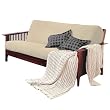 Brushed Cotton Twill Futon Cover in Oyster