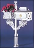 Cast Aluminum Mailbox - Floral Design