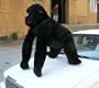 VERY LARGE STUFFED GORILLA - MRE THAN 3-FEET-TALL, 3-FEET-WIDE, AND 3-FEET-DEEP - ENORMOUS GIANT STUFFED ANIMAL APE GORILLA PRIMATE - AMERICAN MADE IN THE USA AMERICA