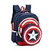 BeautyWalk Fashion Avengers Captain America School Bags Kids Backpack Boys (Dark Blue)