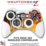 Chrome Drip on Fire Skin by WraptorSkinz TM fits XBOX 360 Wireless Controller (CONTROLLER NOT INCLUD