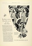 1930 Ad F. Schumacher Damask Fabric Draperies Window Coverings Household Decor - Original Print Ad