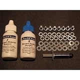 ArctiClean 60ml Kit (30ml ArctiClean 1 and 30ml ArctiClean 2) and 3.5grams Arctic Silver 5 Thermal Compound & Xbox 360 Repair Kit - X-Clamp Hardware Replacement