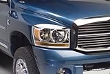 IMAGE OF Putco 402232 Dodge Ram Chrome Headlight Rim Covers - Headlight Trim