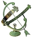 Rome RM1336 Polished Brass 18-Inch Diameter Armillary Sundial