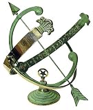 Rome RM1336 Polished Brass 18-Inch Diameter Armillary Sundial