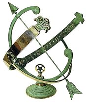 Rome RM1336 Polished Brass 18-Inch Diameter Armillary Sundial