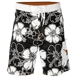 Texas Longhorns Hawaiian Print Swim Trunks