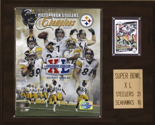 NFL Steelers Super Bowl XL Champions Plaque
