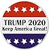 TRUMP 2020 Keep America Great ! Red White Blue 2.25â€ Large Pinback Button Pin