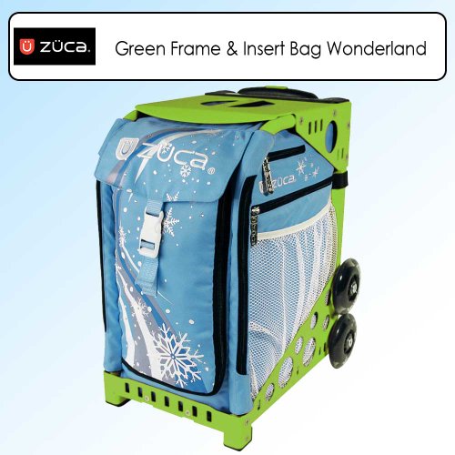 Zuca Sport Bundle With Green Frame -SFGREEN & Sport Insert Bag Wonderland -SIBWONDER