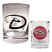 Arizona Diamondbacks MLB Rocks Glass & Square Shot Glass Set - Primary Logo by Great American Products