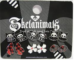 Skelanimals - Red / Black Kit, Dax, Diego Earring Pack