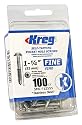 Kreg SML-F125S5-100 305 Stainless Steel Pocket Hole Screws - 1 1/4", #7 Fine, Washer Head, 100 count