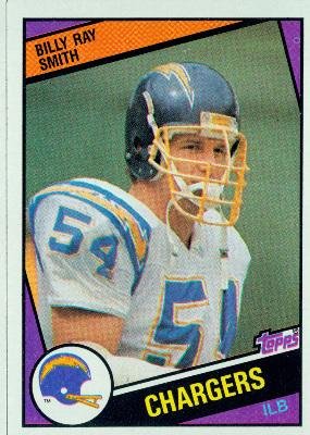 1984 Topps #184 Billy Ray Smith RC - San Diego Chargers (RC - Rookie Card)(Football Cards)