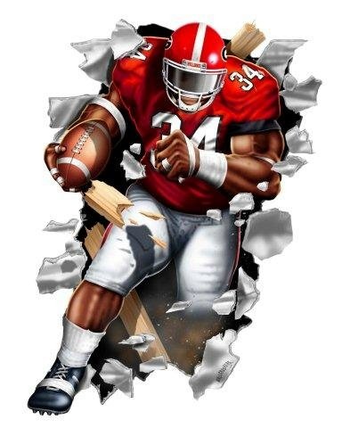 Removable Wallpaper on Wallpaper  New Georgia Bulldogs Wallcrasher Wall Decal   Football 2