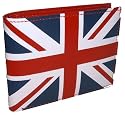 Leather ' Union Jack ' Wallet & Credit Card Holder With Coin & Notes Storage