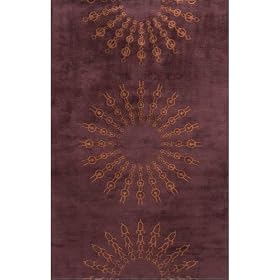 Ferris Wheel Area Rug, 5-footx8-foot, BURGUNDY by Home Decorators Collection